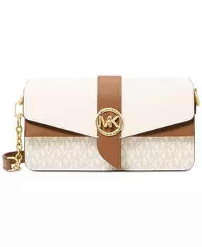 Маленькая трансформируемая сумка через плечо signature greenwich Michael Kors, мульти