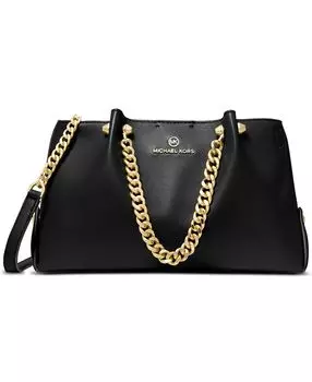 Маленькая трансформируемая сумка-мессенджер zena с цепочкой Michael Kors, черный