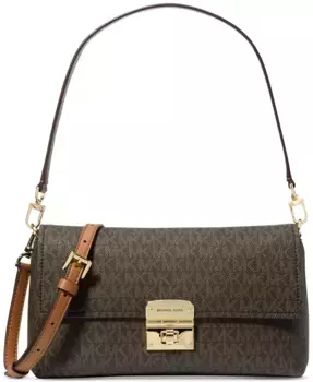 Маленькая трансформируемая сумочка-кошелек кроссбоди Michael Kors, коричневый/бежевый