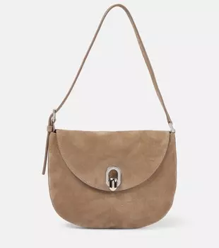 Маленькая замшевая сумка через плечо tondo Savette, бежевый