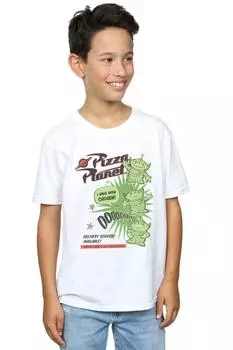Маленькая зеленая мужская футболка «История игрушек 4. Планета пиццы» Disney, белый