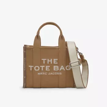 Маленькая жаккардовая большая сумка Marc Jacobs, коричневый