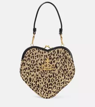 Маленькая жаккардовая сумка через плечо Belle Vivienne Westwood, разноцветный