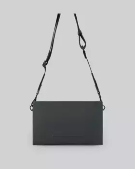 Маленькая женская двухцветная сумка через плечо из переработанного полиэстера Adolfo Dominguez, темно-зеленый