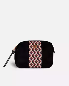 Маленькая женская косметичка Born бордово-черного цвета с застежкой-молнией Lonbali, цвет Granate