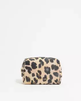 Маленькая женская косметичка из принтованного нейлона Bimba y Lola, цвет Natural