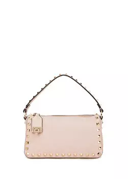 Маленькая женская кожаная сумка через плечо rockstud для пудры Valentino Garavani