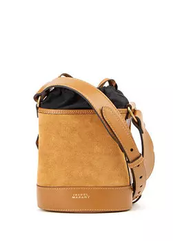 Маленькая женская кожаная сумка samara camel Isabel Marant