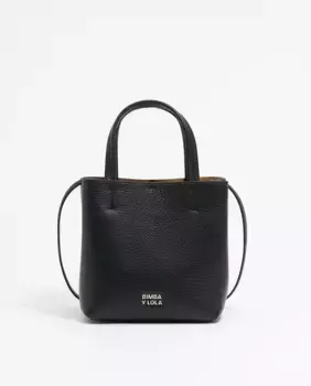 Маленькая женская кожаная сумочка Чихуахуа Bimba y Lola, черный