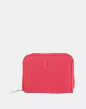 Маленькая женская кожаная сумочка на молнии Dudu, коралловый