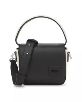 Маленькая женская сумка через плечо Amanda с клапаном и магнитной кнопкой Tous, черный