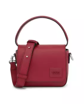 Маленькая женская сумка через плечо Amanda с клапаном и магнитной кнопкой Tous, красный