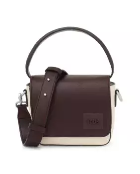 Маленькая женская сумка через плечо Amanda с клапаном и магнитной кнопкой Tous, бежевый