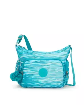 Маленькая женская сумка через плечо Gabb S с регулируемым ремешком, разноцветная Kipling, светло-голубой