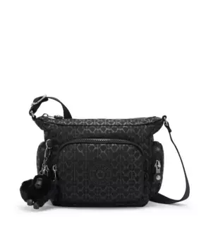 Маленькая женская сумка через плечо Gabbie Mini с регулируемым ремешком, черный принт Kipling, черный