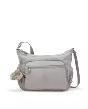 Маленькая женская сумка через плечо Gabbie S с регулируемым ремешком серого цвета Kipling, серый