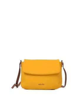 Маленькая женская сумка через плечо горчичного цвета Beats, горчичный