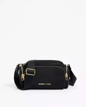 Маленькая женская сумка через плечо из черного нейлона Bimba y Lola, черный