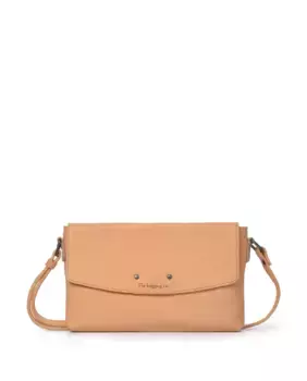 Маленькая женская сумка через плечо из мытой кожи THB Tack The Bagging Co, светло-коричневый