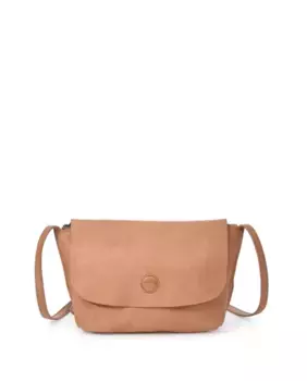 Маленькая женская сумка через плечо из мытой кожи THB Magnet The Bagging Co, светло-коричневый