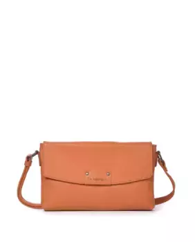 Маленькая женская сумка через плечо из мытой кожи THB Tack The Bagging Co, оранжевый