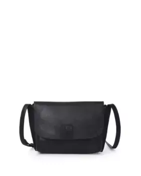 Маленькая женская сумка через плечо из мытой кожи THB Magnet The Bagging Co, черный