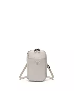 Маленькая женская сумка через плечо из бежевой ткани на молнии Herschel, бежевый