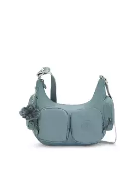 Маленькая женская сумка через плечо Rikka S серого цвета Kipling, серый