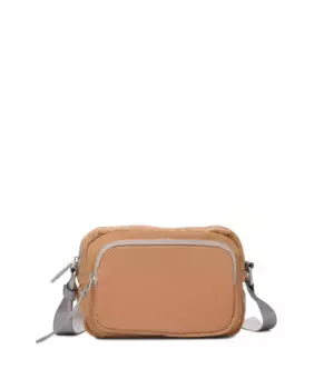 Маленькая женская сумка через плечо с передним карманом Kcb, цвет Camel