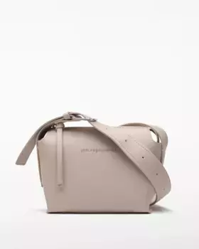 Маленькая женская сумка на плечо с регулируемой ручкой Adolfo Dominguez, цвет Crema