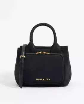 Маленькая женская сумочка из черного нейлона Bimba y Lola