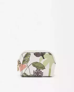 Маленькая женская сумочка на молнии с цветочным принтом Parfois, белый