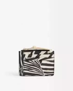 Маленькая женская визитница с застежкой-молнией и анималистичным принтом Parfois, мультиколор