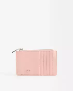 Маленькая женская визитница с застежкой-молнией Parfois, розовый