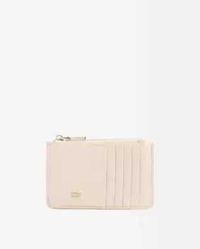 Маленькая женская визитница с застежкой-молнией, однотонная Parfois, цвет Crudo