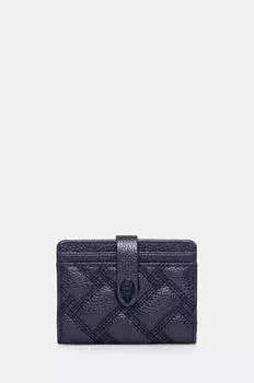МАЛЕНЬКАЯ кожаная визитница из кожи Kurt Geiger London, темно-синий