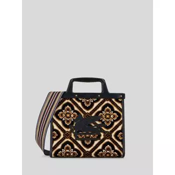 МАЛЕНЬКАЯ ЖАККАРДОВАЯ СУМКА LOVE TROTTER ETRO, черный