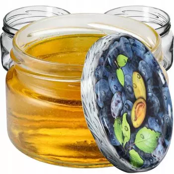 Маленькие баночки для консервирования KADAX 250 мл, банки для варенья с крышками, герметичные банки в подарок