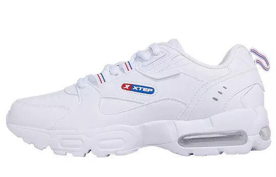 Маленькие кроссовки Air Cushion Lifestyle женские с низким верхом белого цвета Xtep