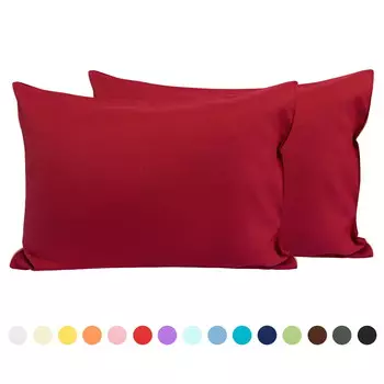 Маленькие наволочки для детей Flxxie 13 x 18 дюймов 2 шт, винно-красный