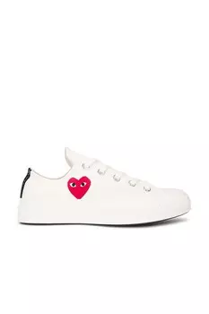 Маленькие низкие кеды Red Heart Comme Des Garcons Play, бежевый