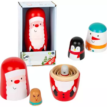 Маленькие рождественские матрешки Foot Foot 5 фигурок small foot
