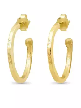 Маленькие серьги-кольца из желтого золота Jennifer Meyer, золотой