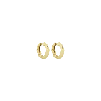 Маленькие серьги-кольца Link To Love из желтого золота Gucci