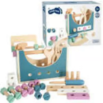 Маленький деревянный ящик для инструментов на ножке small foot