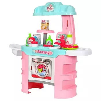 Маленький докторский набор, больничный стол, ванна, стиральная машина. KinderSafe