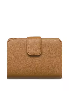 Маленький фактурный кошелек Prada, коричневый