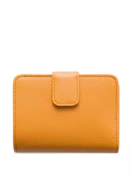 Маленький фактурный кошелек Prada, оранжевый