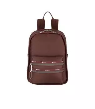 Маленький функциональный рюкзак LeSportsac, цвет chocolate c