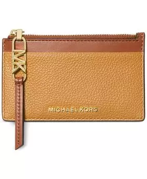 Маленький футляр для карт Empire на молнии Michael Kors, коричневый